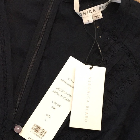 Veronica Beard Addilyn Mini Dress Color INK Size 2 New With Tags! - Picture 7 of 9